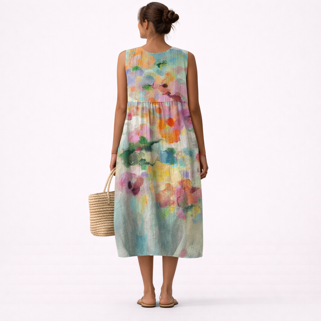 Alessia | Vestido midi estampado