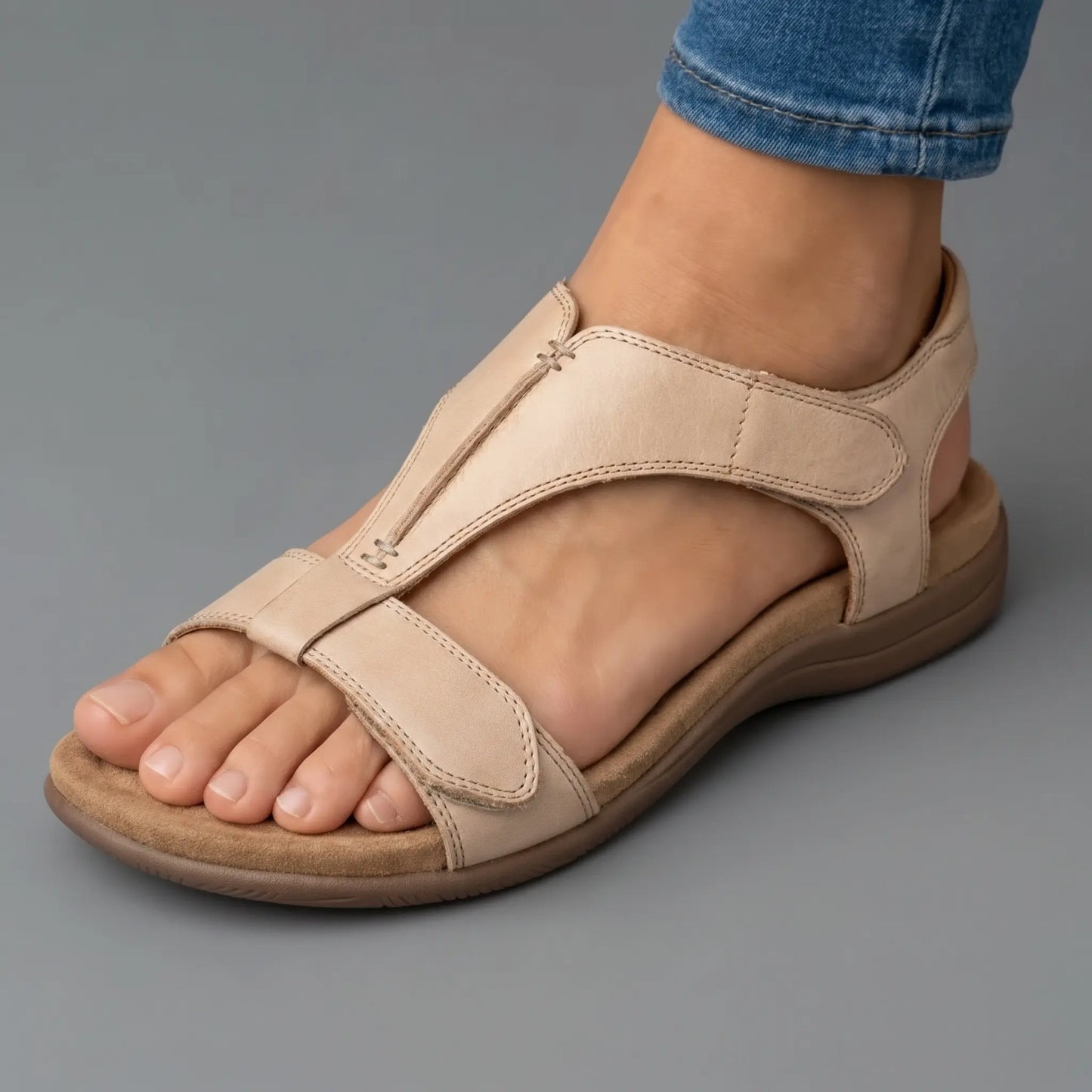 Lara Sandalias Ortopédicas Ergonómicas - Beige