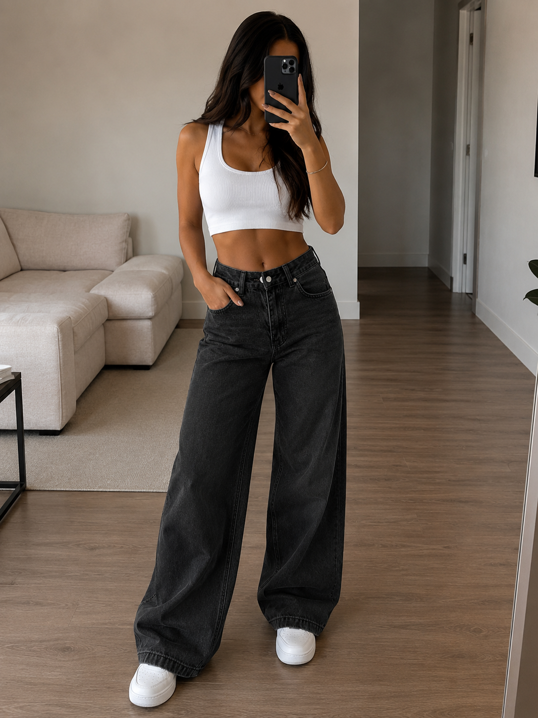 Pantalón Hudson | Vaquero de Pierna Ancha para Mujer