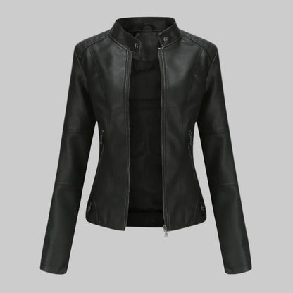 Romina | Chaqueta de Cuero Casual