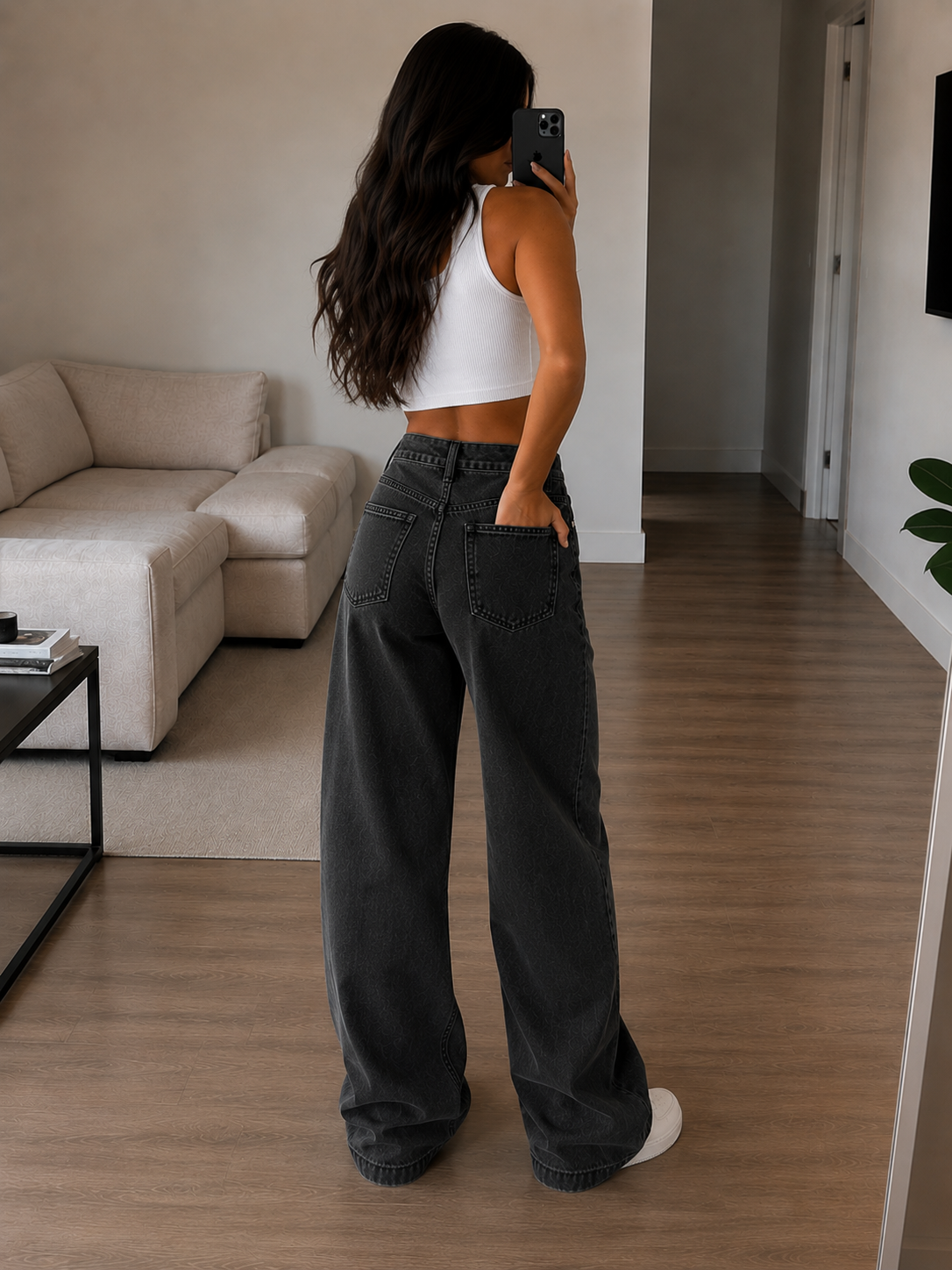 Pantalón Hudson | Vaquero de Pierna Ancha para Mujer