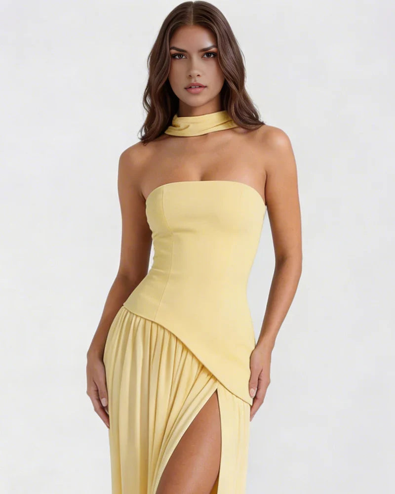 Vestido Maxi Chloe - Marrón