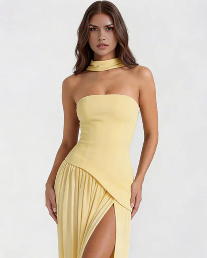Vestido Maxi Chloe - Marrón