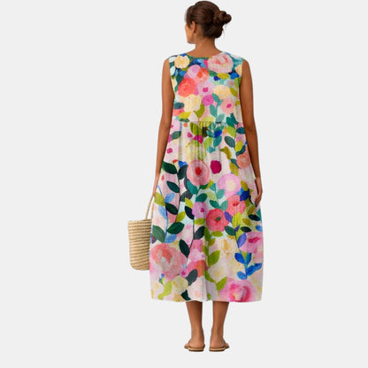 Daniela | Vestido midi fluido