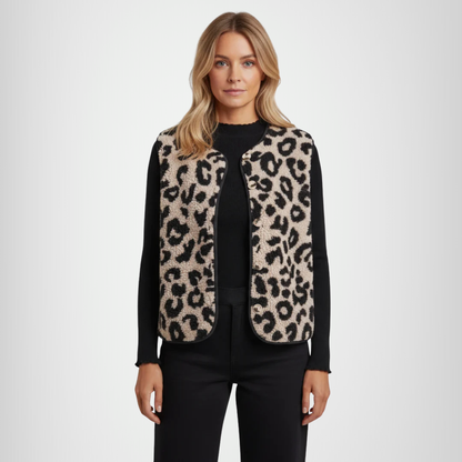 Amanda | Chaleco Leopardo
