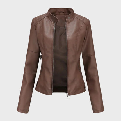 Romina | Chaqueta de Cuero Casual