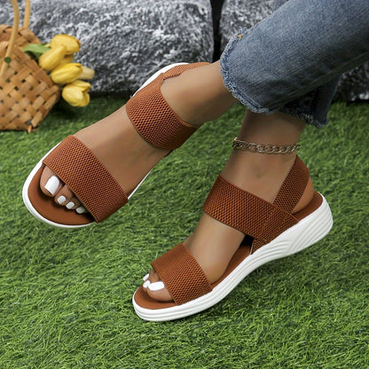 Leocadia | Sandalias ligeras para mujer con tiras elásticas de verano