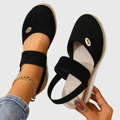 Feliciana | Sandalias ortopédicas con tira y suela alta