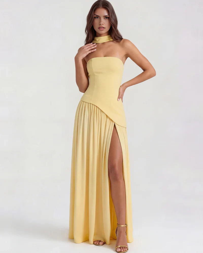 Vestido Maxi Chloe - Marrón