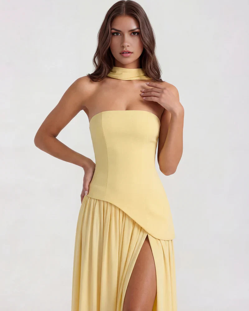 Vestido Maxi Chloe - Marrón