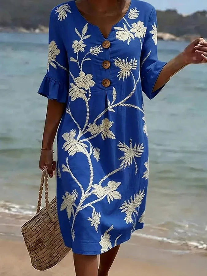 Marina | Vestido Floral Elegante