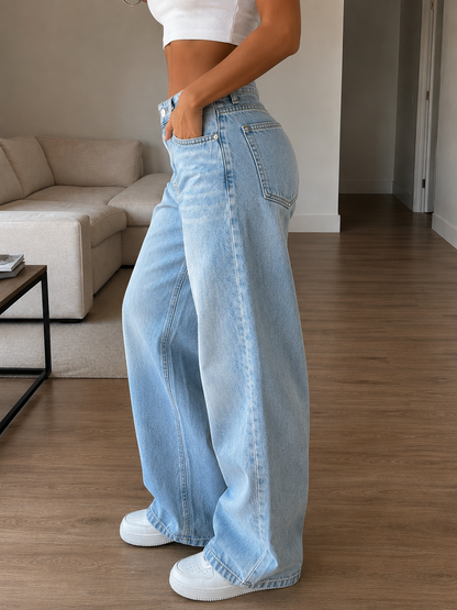 Pantalón Hudson | Vaquero de Pierna Ancha para Mujer