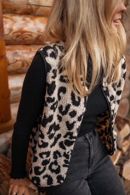 Amanda | Chaleco Leopardo