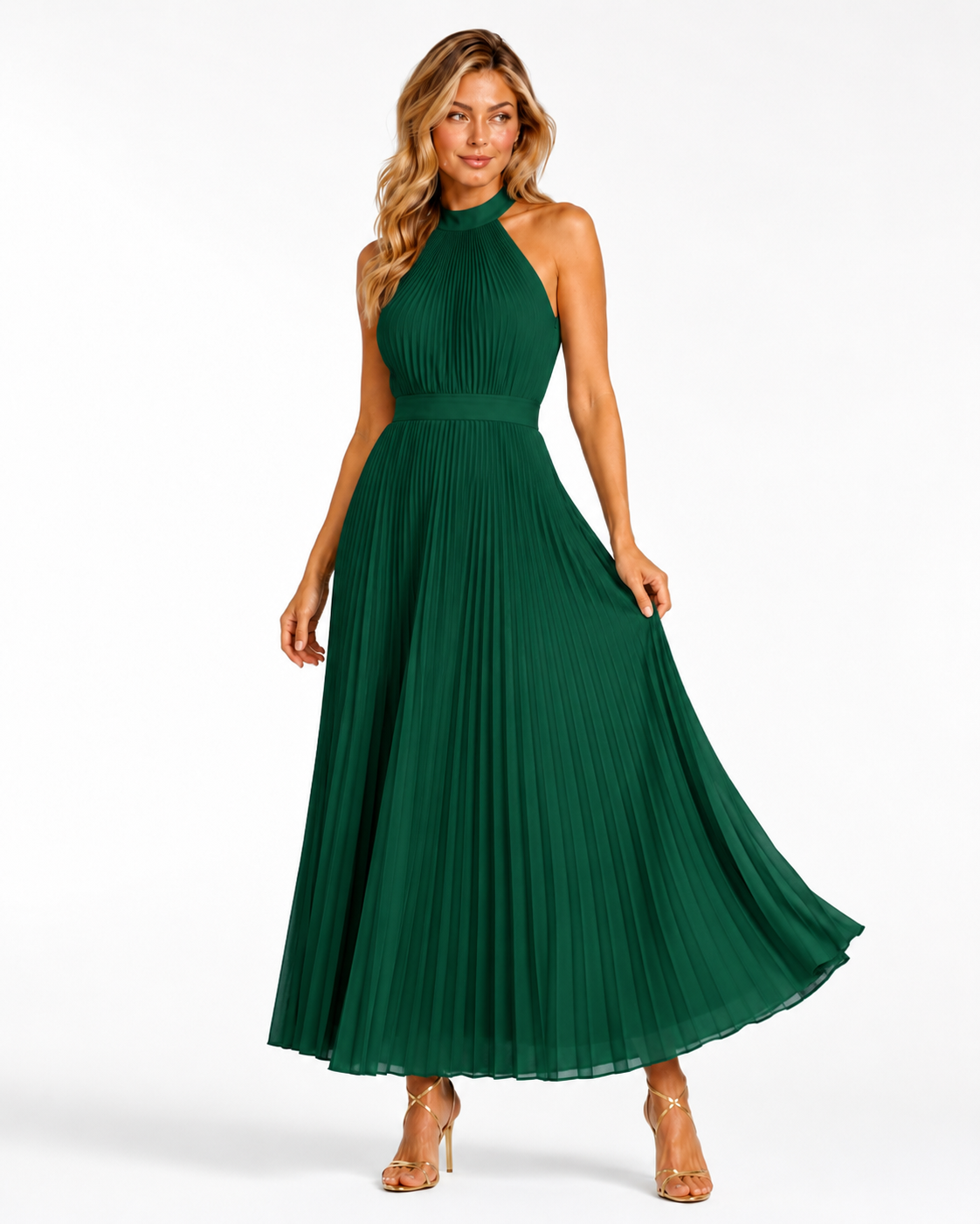 Clara™ | Vestido Largo Plisado Elegante