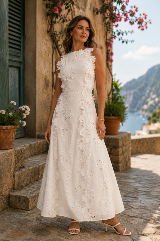 Della | Vestido largo bordado Elegante
