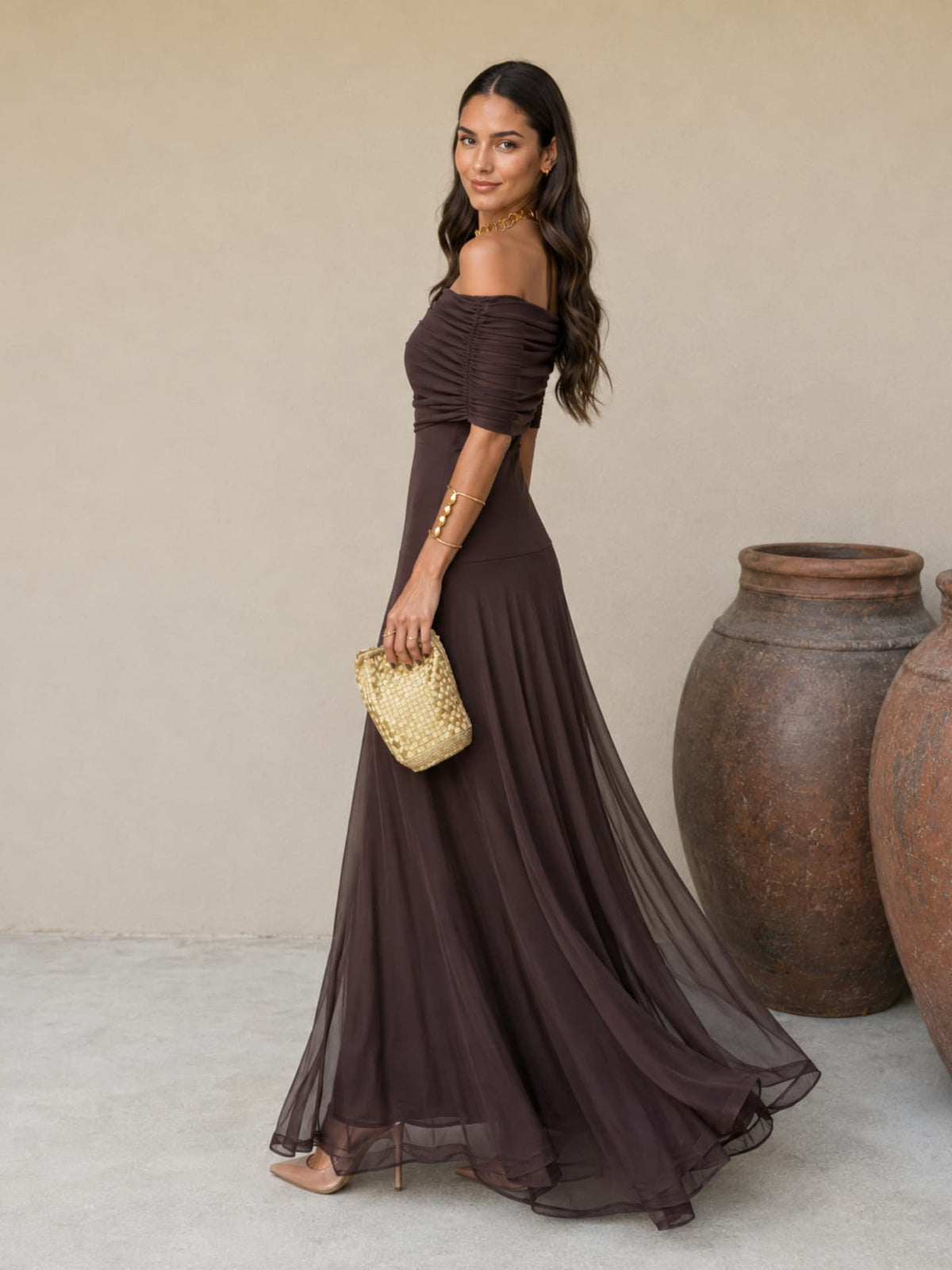 Dania | Vestido en color marrón