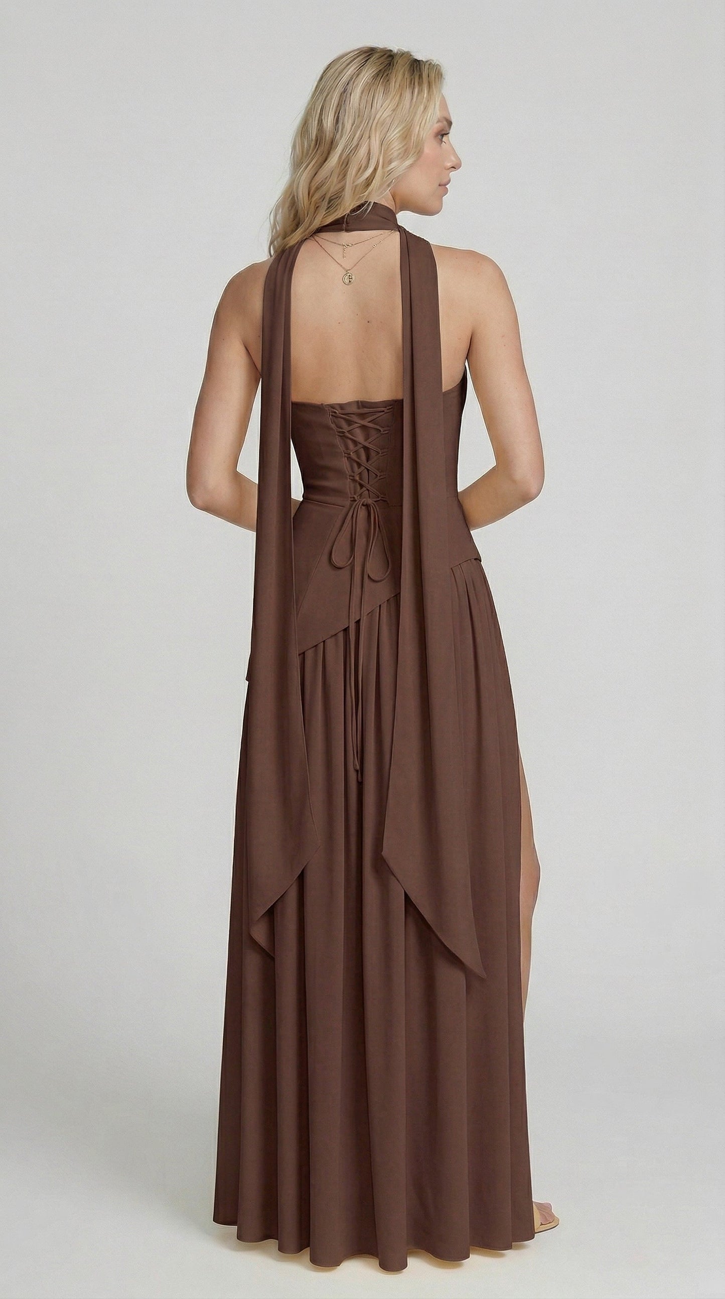 Vestido Maxi Chloe - Marrón