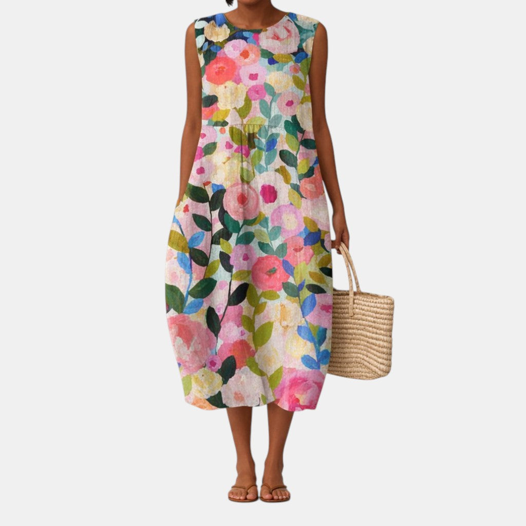 Daniela | Vestido midi fluido