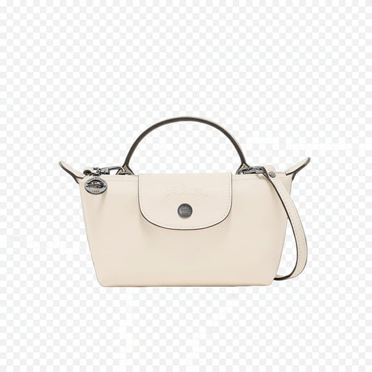 MINI BOLSA DE PIEL LONGCHAM | BLANCO