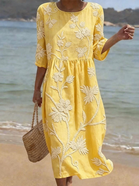 Rachel | Vestido Floral Bordado