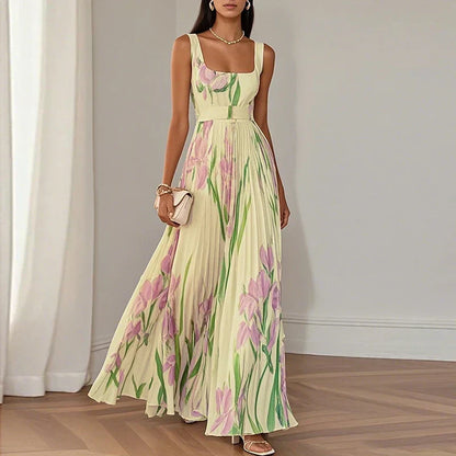 Oriah | Vestido maxi floral de corte A