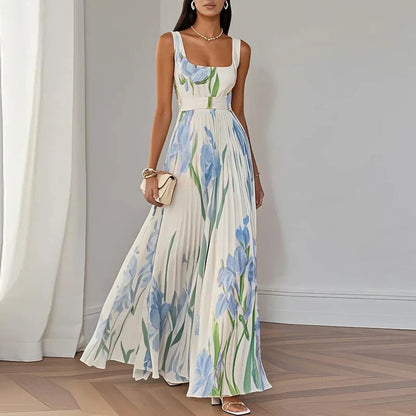 Oriah | Vestido maxi floral de corte A