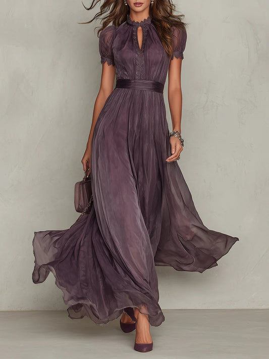 Flavia™ | Vestido Largo Violeta