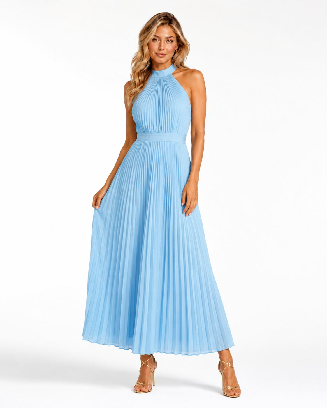 Clara™ | Vestido Largo Plisado Elegante