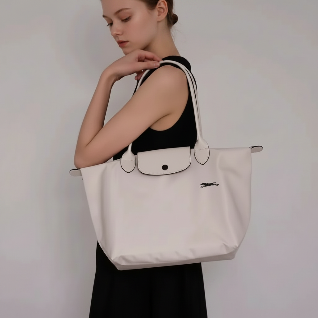BOLSA TOTE GRANDE LONGCHAM | BEIGE CLARO