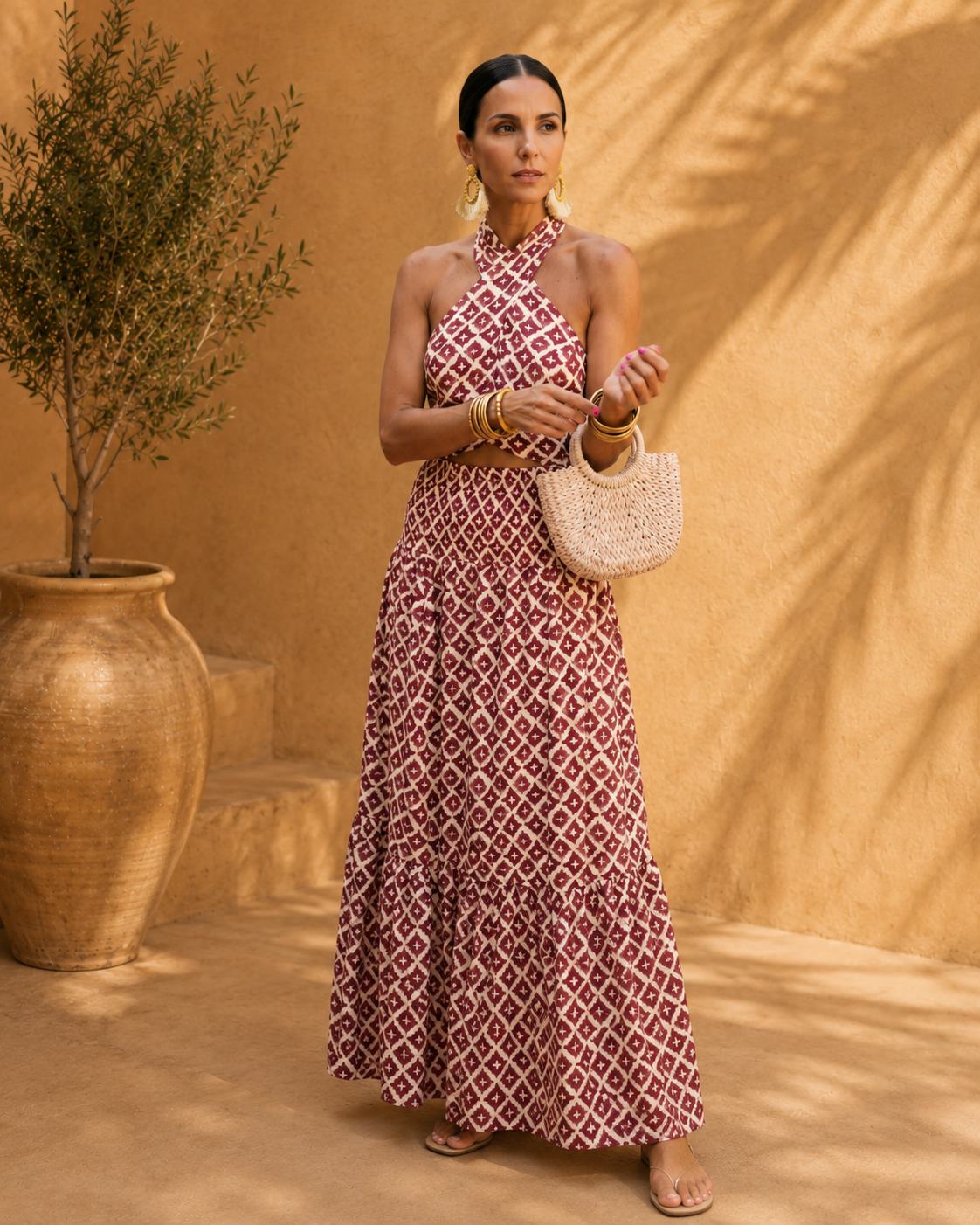 Elisa | Conjunto Elegante con Diseño de Hombros Descubiertos