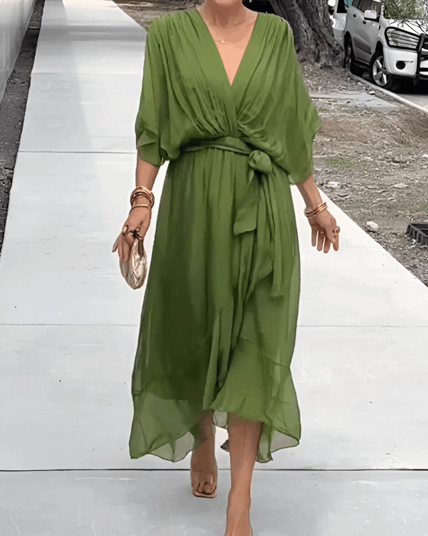 Monica™ | Vestido De Chiffon