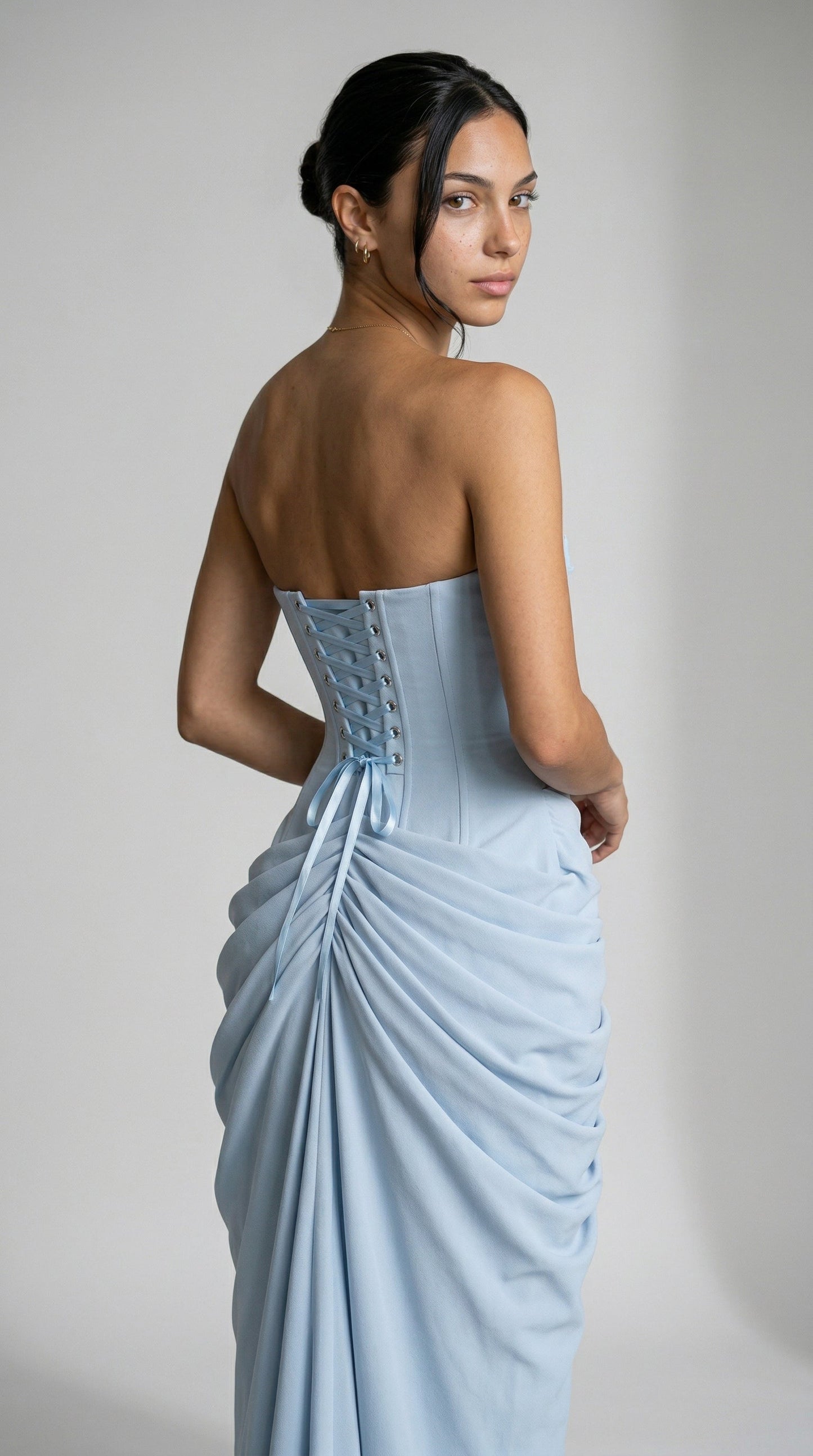 Vestido Maxi Julie Mazi - Azul cielo