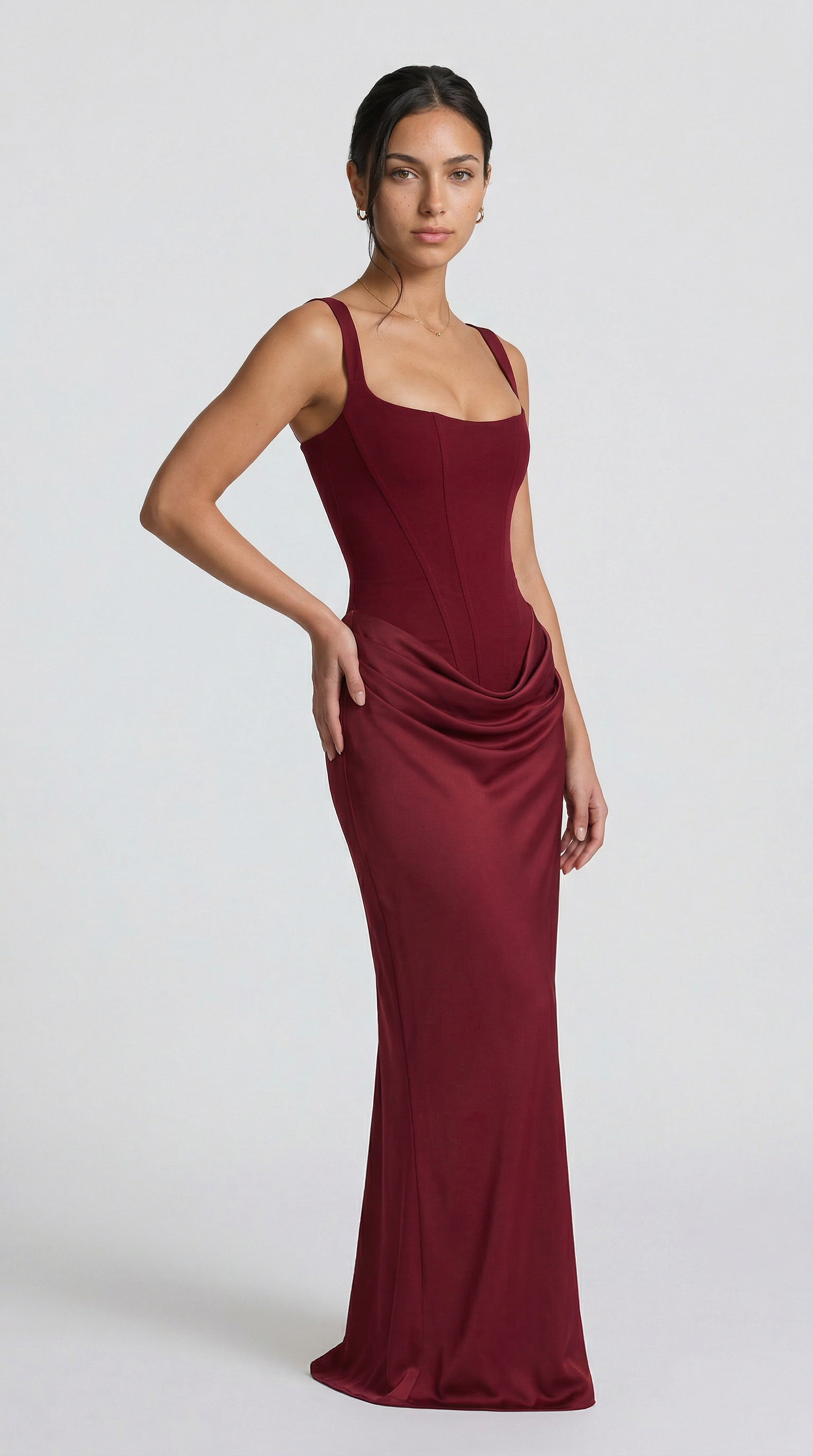 Vestido Maxi Julie Hourglass - Azul cielo