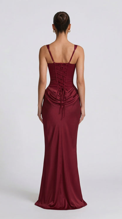Vestido Maxi Julie Hourglass - Limón