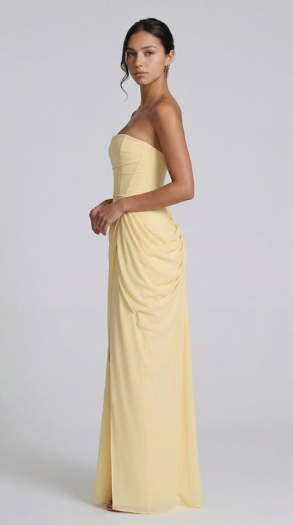 Vestido Maxi Julie Mazi - Limón