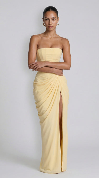 Vestido Maxi Julie Mazi - Limón