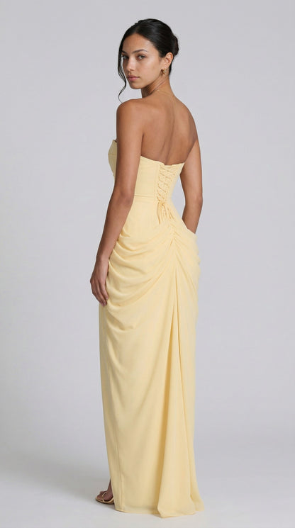 Vestido Maxi Julie Mazi - Limón