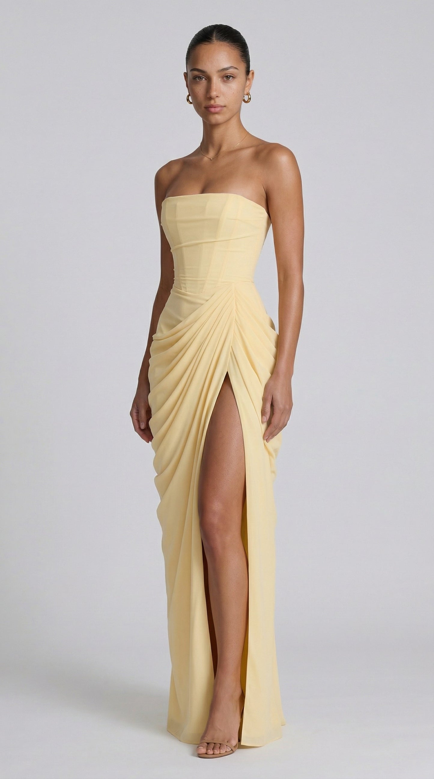 Vestido Maxi Julie Mazi - Limón