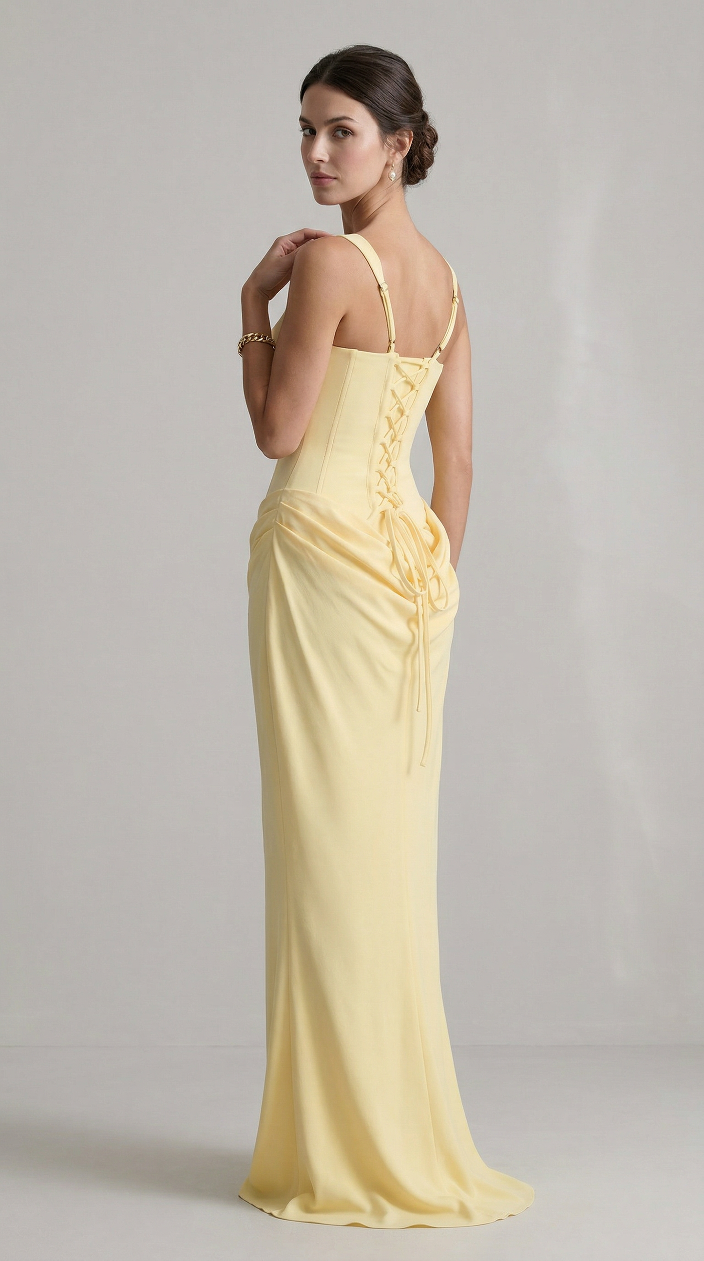 Vestido Maxi Julie Hourglass - Limón