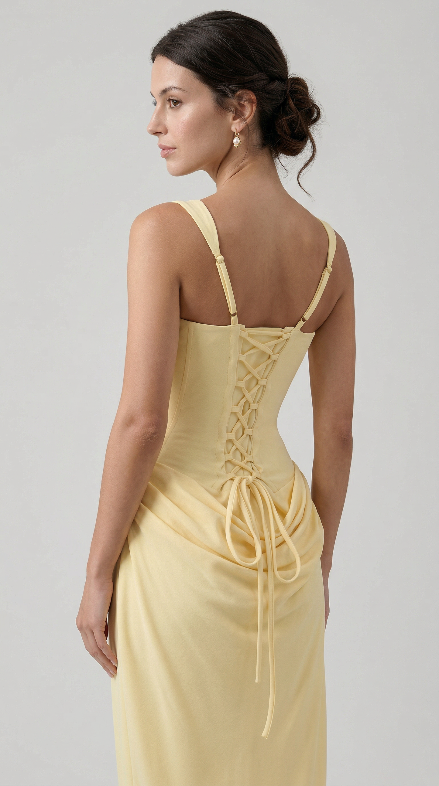 Vestido Maxi Julie Hourglass - Limón