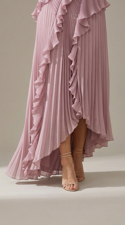 Vestido con volantes edición limitada - Morado