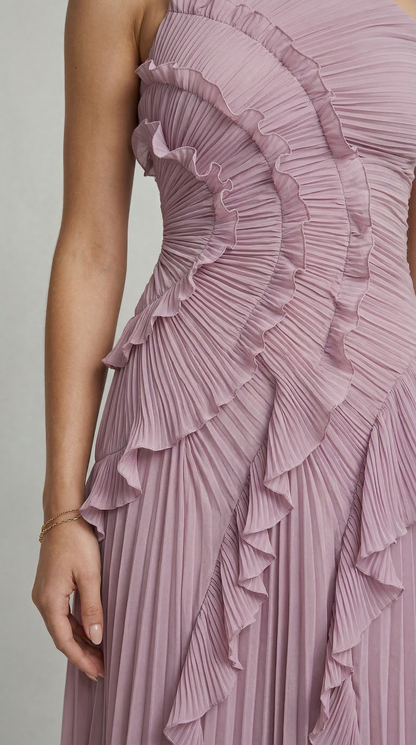 Vestido con volantes edición limitada - Morado