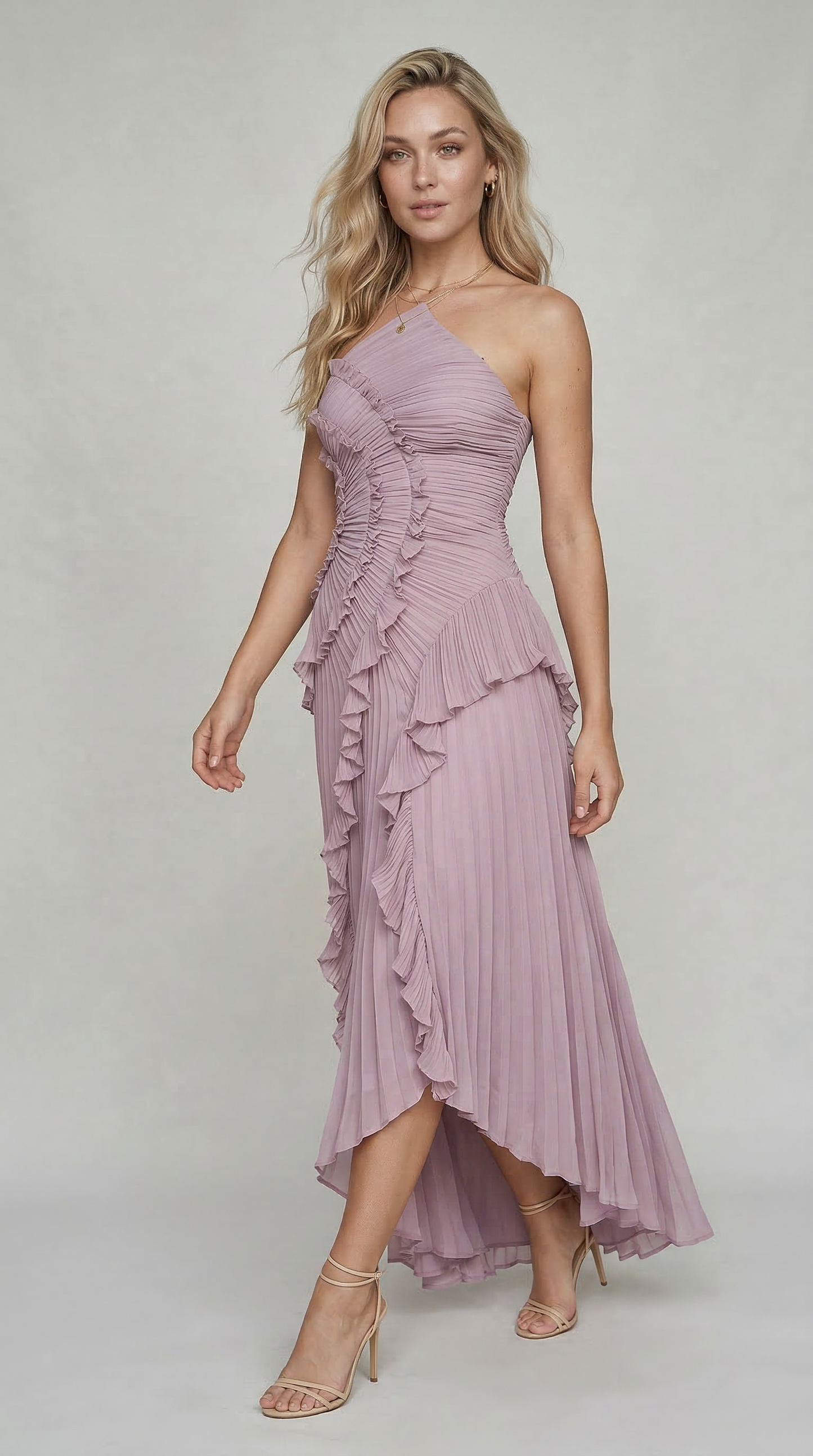 Vestido con volantes edición limitada - Morado