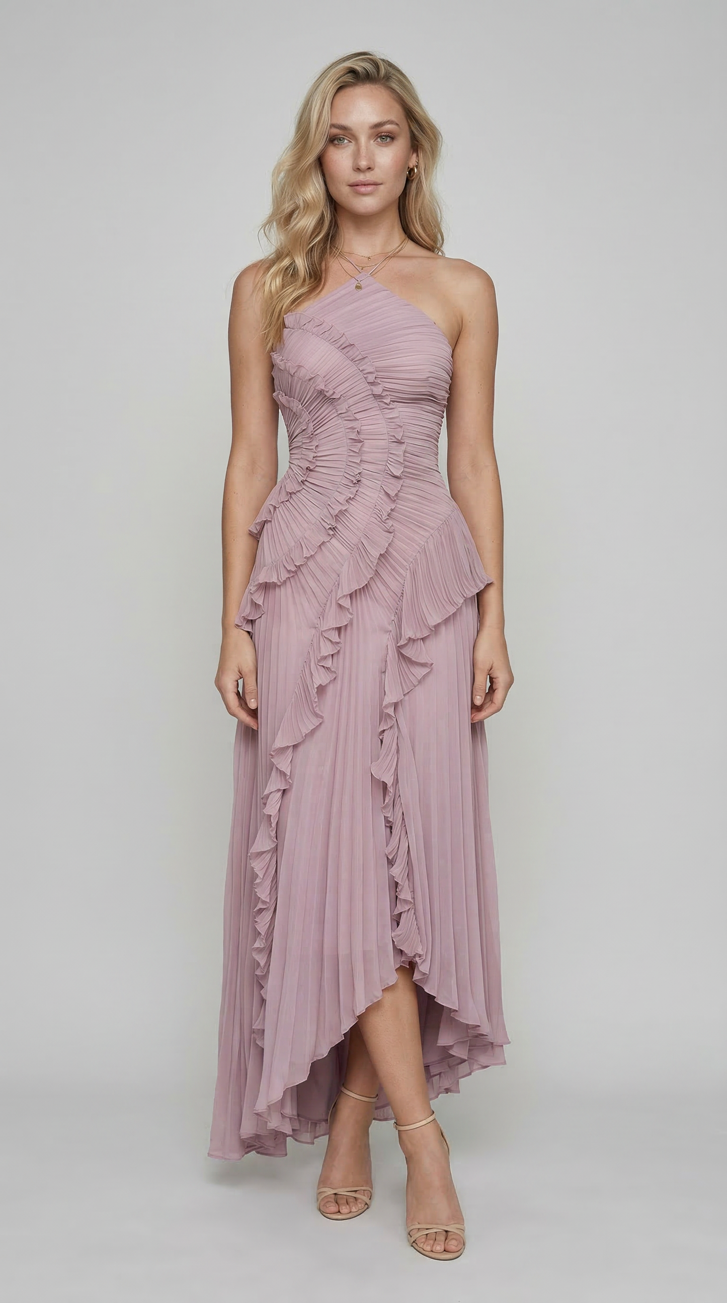 Vestido con volantes edición limitada - Morado