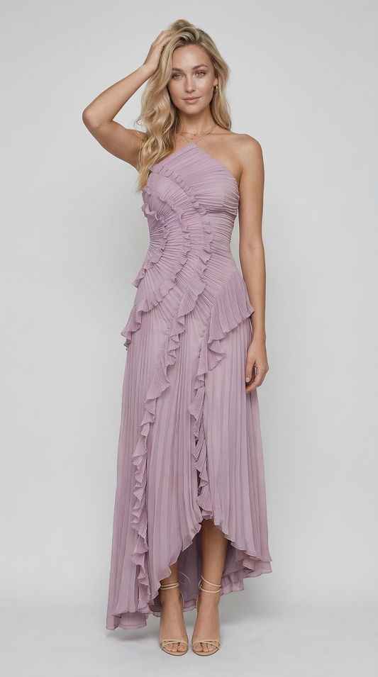 Vestido con volantes edición limitada - Morado