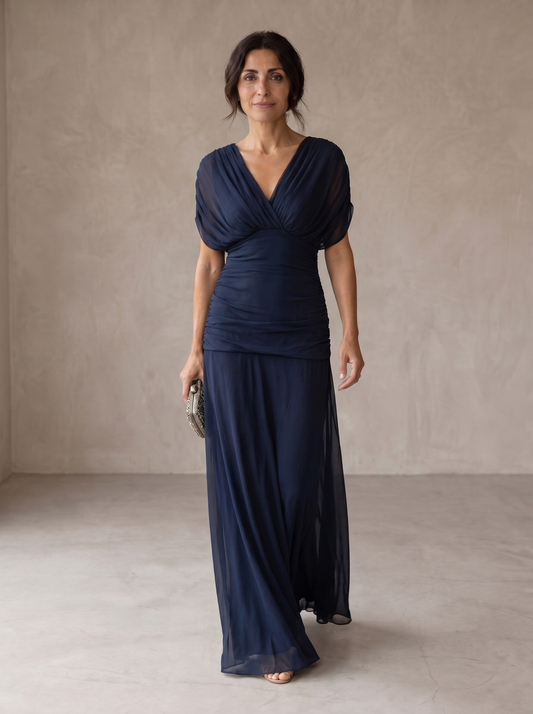 Avery | Vestido azul Elegante
