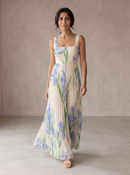 Oriah | Vestido maxi floral de corte A