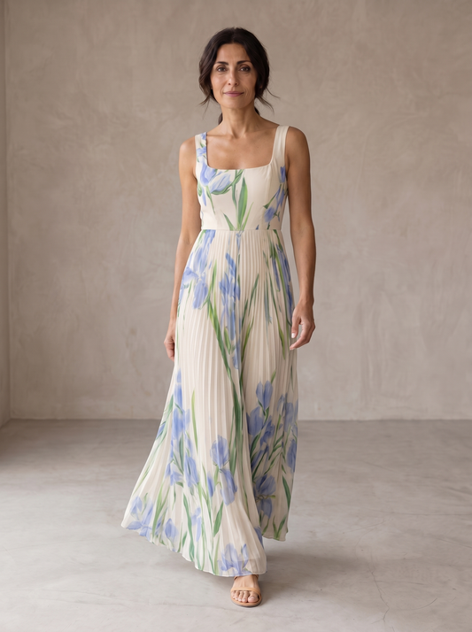 Oriah | Vestido maxi floral de corte A