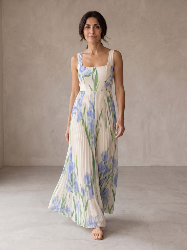 Oriah | Vestido maxi floral de corte A