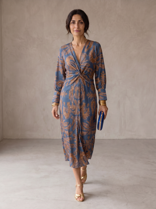 Celeste | Vestido Midi de elegancia floral